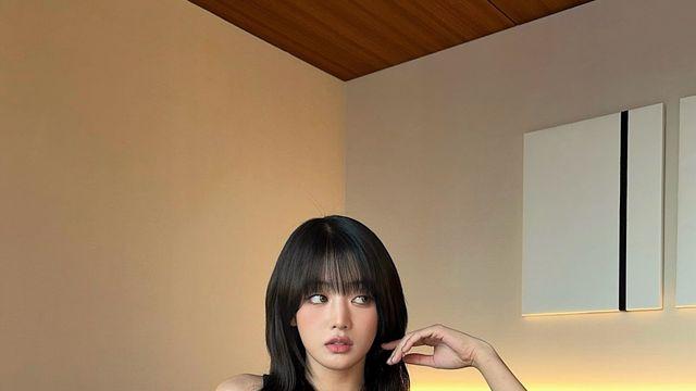 민니, 블랙 드레스에서 드러난 시크한 무드