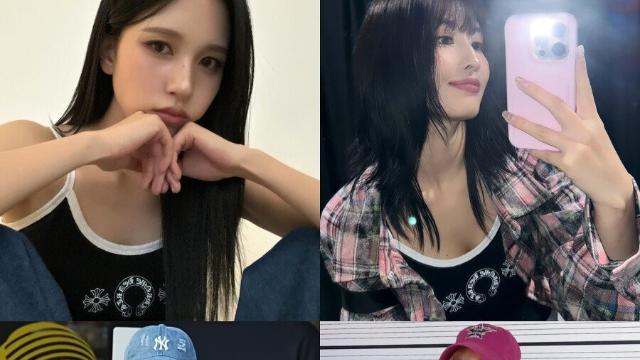 같은 옷 입은 트와이스 미나 and 모모