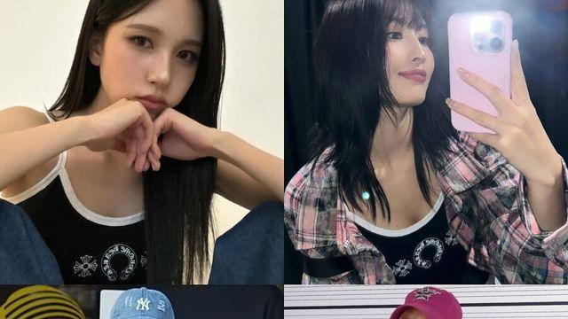 같은 옷 입은 트와이스 미나 & 모모