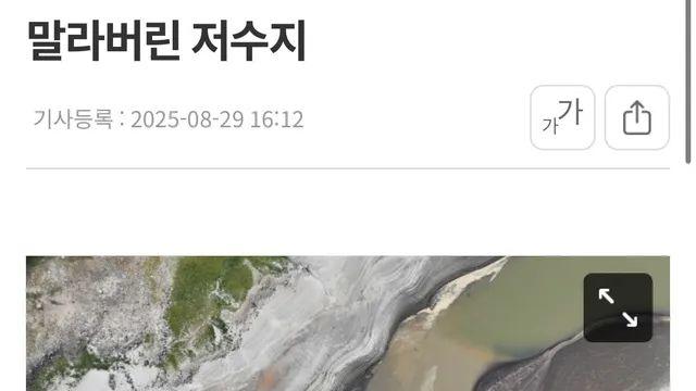 심각한 강릉 가뭄 현재 상황