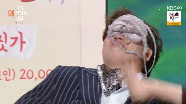 김영희, 정승환 얼굴에 낙지 투척하며 분노 “너도 꿈틀거려 봐” (‘개콘’)