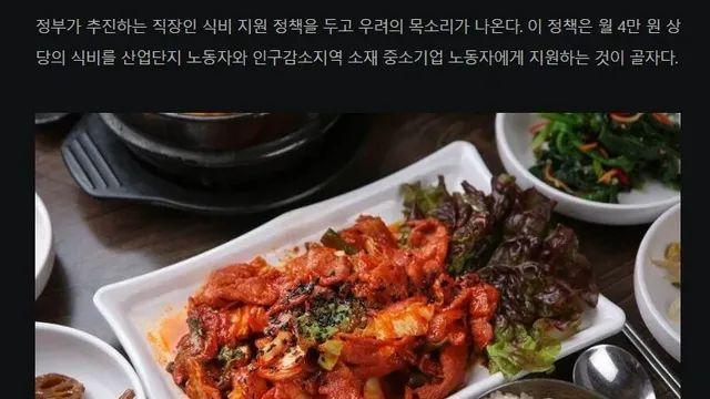 “1만원 제육덮밥 8000원에 먹나” 정부 '직장인 점심값 지원'