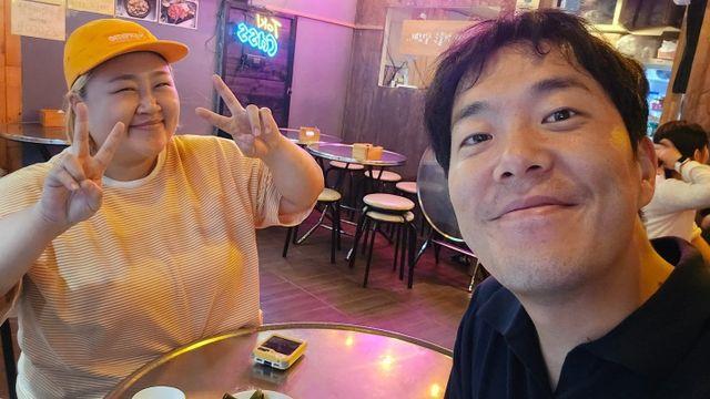 홍윤화, 27kg 감량하더니…김민기 눈에서 꿀이 뚝뚝 [★해시태그]