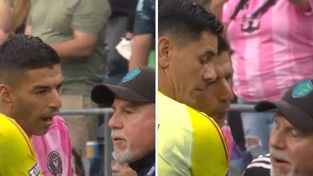 경기도 지고 매너도 졌다…’핵이빨’ 수아레스, 이번엔 상대 코치 향해 ‘퉤’