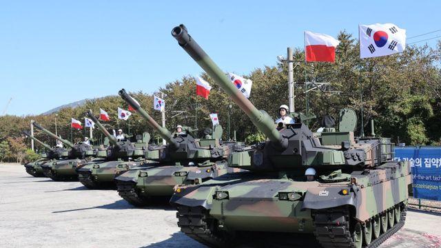 현대로템, 현지 생산 폴란드형 K2 전차 첫선… “드론까지 잡는 최신형 공격탱크”