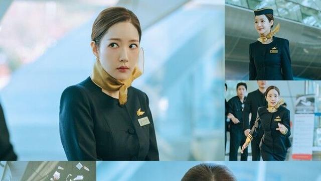 박민영, 짐 캐리 빰치는 표정 천재... 스튜어디스로  변신 (‘컨피던스맨 KR’)