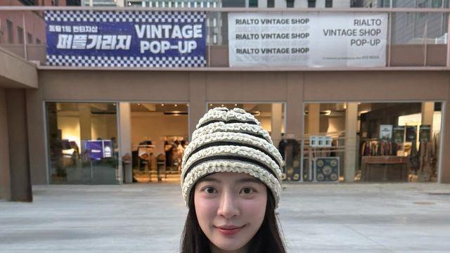 조아영, 빈티지 팝업 앞 러블리 무드 스타일 공개