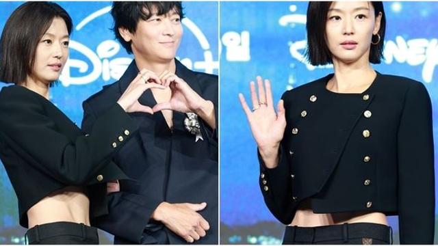 선명한 '복근' 드러낸 전지현…몸매 비결은 '자투리 운동'