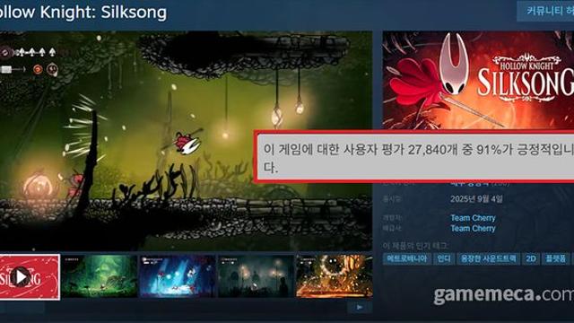 할로우 나이트: 실크송, 중국어 '비추천' 이어진 이유는?