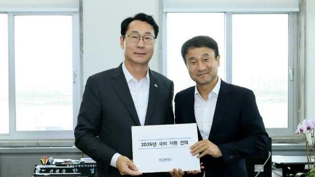 정명근 화성특례시장, 한병도 국회 예결위원장 만나 9개 국비 사업 건의