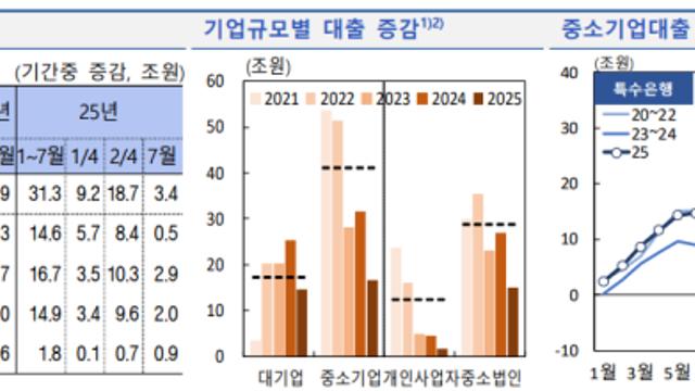은행 올 들어 '중기 대출' 60% 확 줄였다…시중은행은 '0' 수준