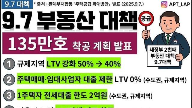 부동산 9.7대책 정리