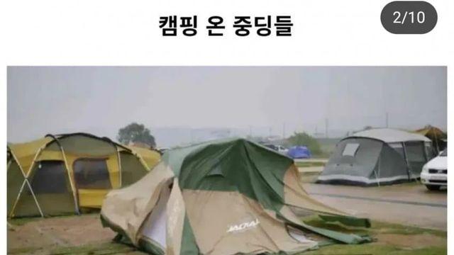 강풍 부는데 캠핑 온 중딩들의 최후