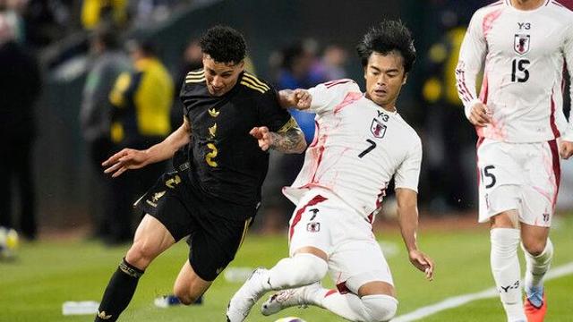 일본 축구, 멕시코와 평가전서 득점 없이 0-0 무승부