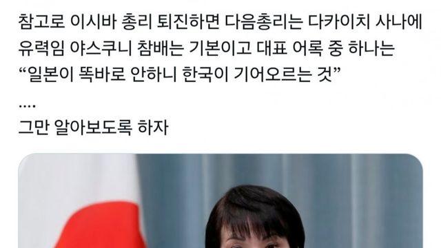 일본 차기 총리 예상자 벌써부터 트위터에서 논란 ㄷㄷㄷ