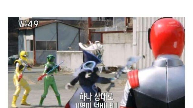 외로운 싸움을 하는 한 사람.