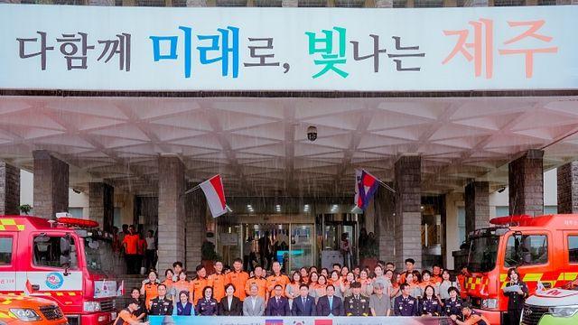 제주 화재 진압하던 소방차 8대, 인니·캄보디아로