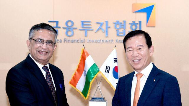 서유석 금투협회장, 인도 NSE 대표와 회동…