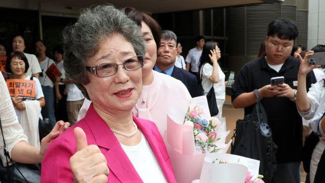 '강제키스 혀 절단' 최말자씨, 재심서 무죄…法 