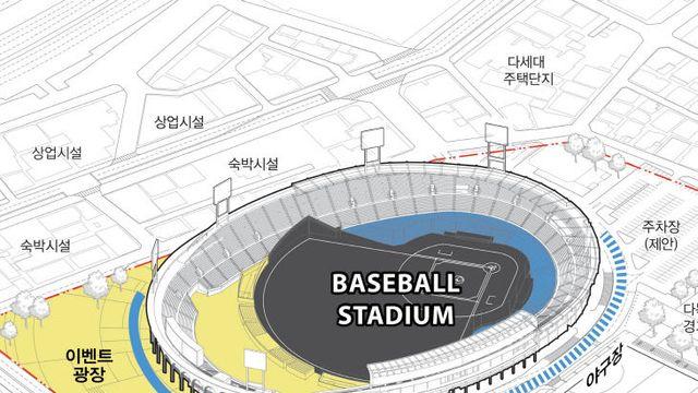 성남시민 프로 야구장 청사진 설계안 확정
