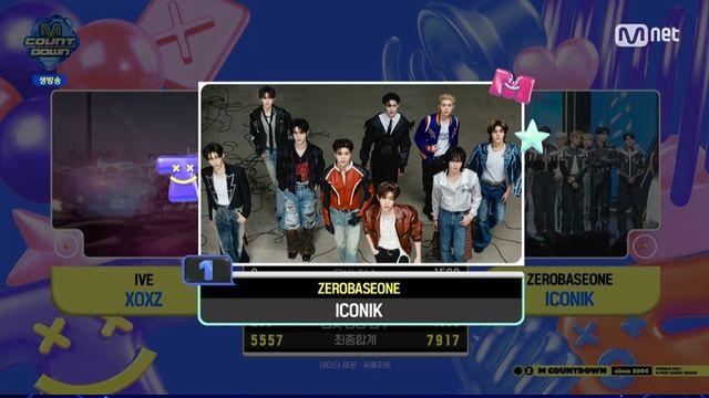 제로베이스원, 신곡 'ICONIK'으로 음악방송 3관왕