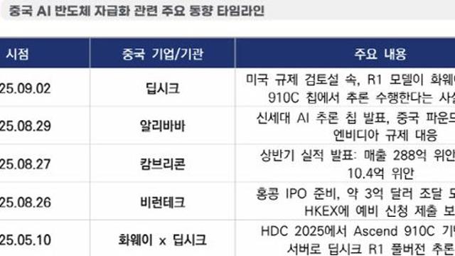 중국, AI 반도체 자립 가속…설계부터 응용까지 독자 생태계