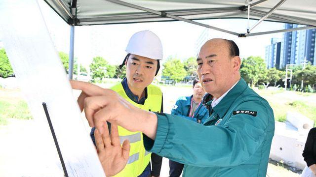 동두천시, 공원분야 주요 공사현장 점검