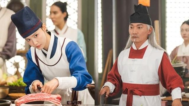 임윤아, 날카로운 눈빛으로 고기 썰기…'요리 경합' 비상사태 (폭군의셰프)