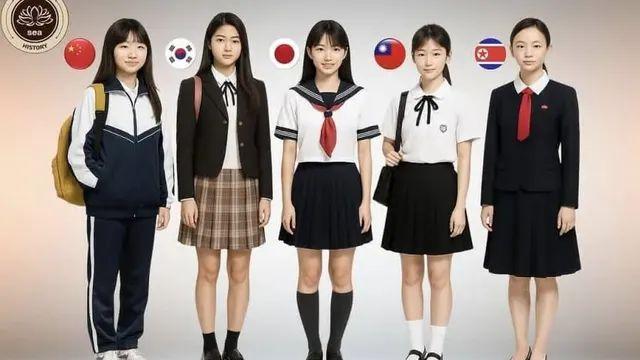 동아시아 교복 모음,,