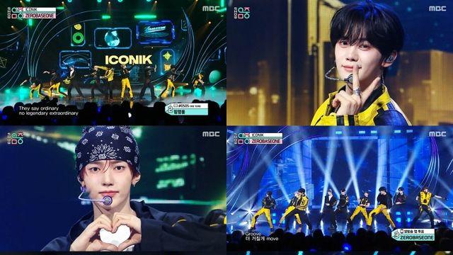 제로베이스원, 'ICONIK'으로 '음중' 첫 1위…음악방송 5관왕 달성