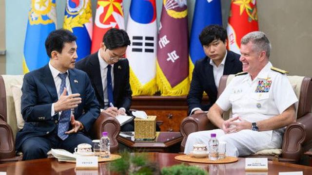안규백, 美인태사령관 접견…