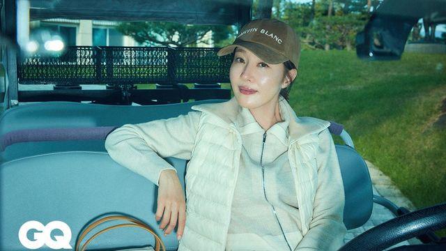 랑방블랑, 엄지원과 FW 화보…럭셔리 골프웨어 공개