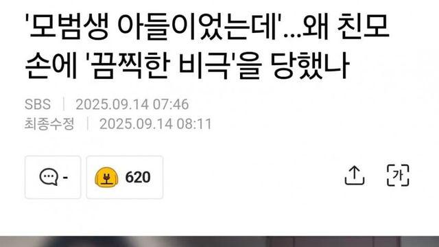 모범생 아들이었는데…왜 친모 손에 당했나