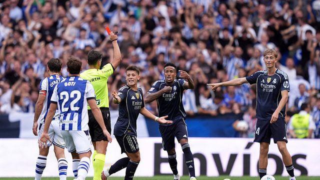 '저 억울해요'...'973억' 신예 퇴장 포함 불합리 판정→레알 FIFA에 항의 예정