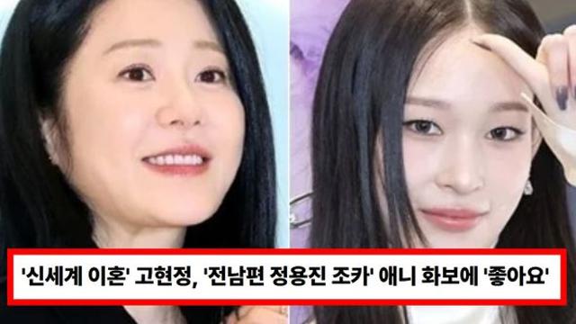 '신세계 이혼' 고현정, '전남편 정용진 조카' 애니 화보에 '좋아요' 남겼지만...조용히 취소 엔딩