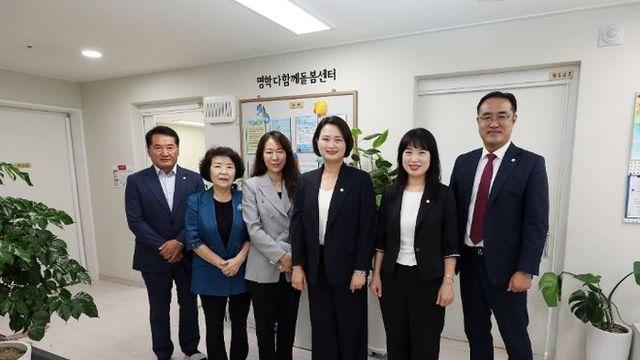 안양시의회 보사환경위원회, 명학다함께돌봄센터 현장 방문