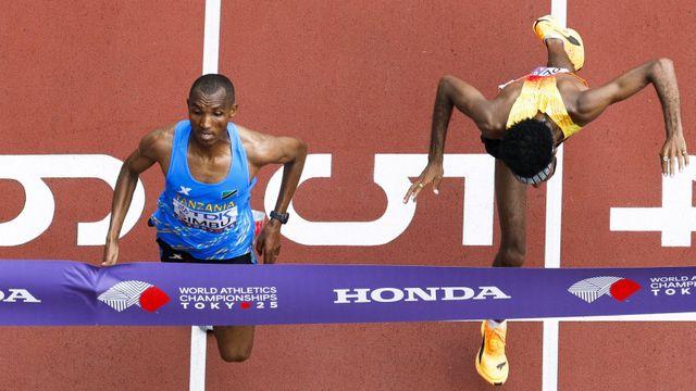 ‘42.195km 달리고 0.03초 차’ 심부, 극적인 마라톤 금메달