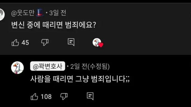 변신 중에 때리면 범죄에요?,,
