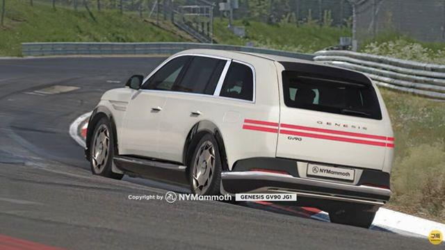 빨간 두 줄, 실제로 보면 괜찮을까? 제네시스 GV90 후면부 예상도 등장