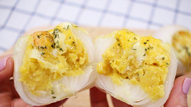 양파 속에 고구마를 채우면~ 맛있고 영양가득한 고구마양파볼