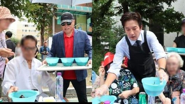 김흥국, 짜장면 나눔 봉사…