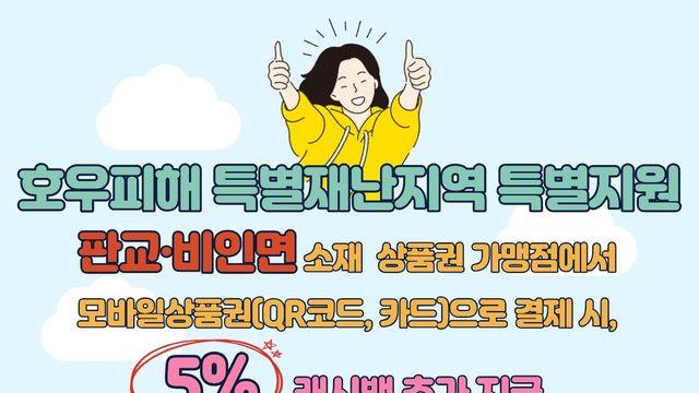 서천 판교·비인서 모바일 서천사랑상품권 쓰면 20% 환급