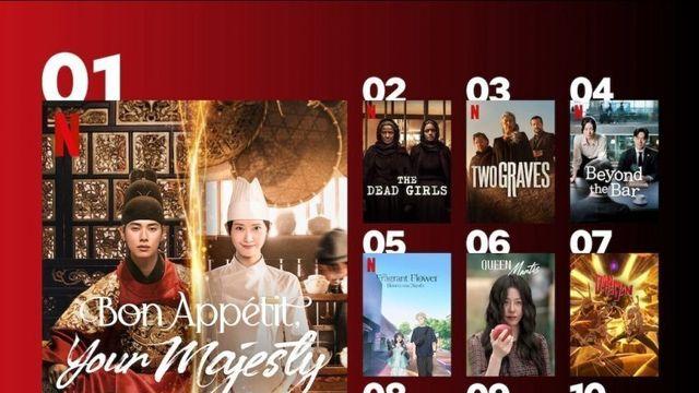 폭군의 셰프 넷플릭스 비영어권 1위, 전세계 2위