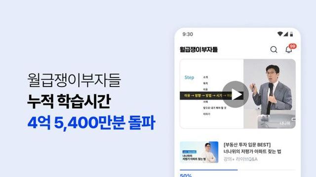 월급쟁이부자들, 누적 학습시간 4억 5400만분 돌파