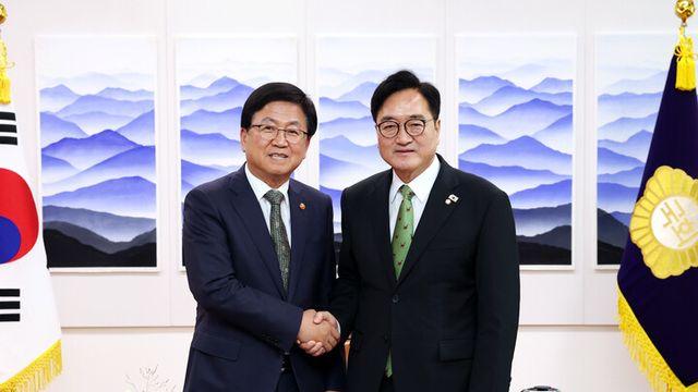 우 의장, 교육부 장관에 “공교육 회복 등에 입법 지원”