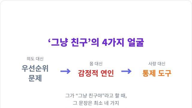 “그냥 친구야”라는 그의 말, 어디까지 믿어야 할까?