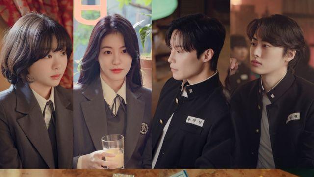 김다미·신예은·허남준, 음악 다방서 4대4 미팅 포착 (백번의 추억)