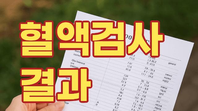 혈액검사 결과 해석 방법 기초부터 차근차근 알려드립니다