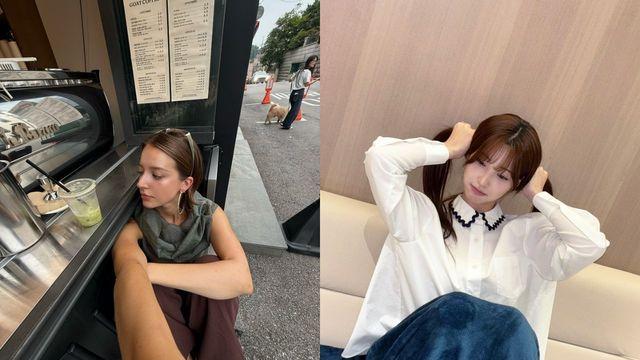 안젤리나 다닐로바와 율희, 상반된 매력의 스타일 화보 같은 일상컷
