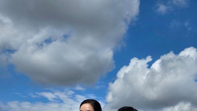 김병만, 큰 키의 아내 옆에서 '엄지척'…결혼식 비하인드 포착 [★해시태그]